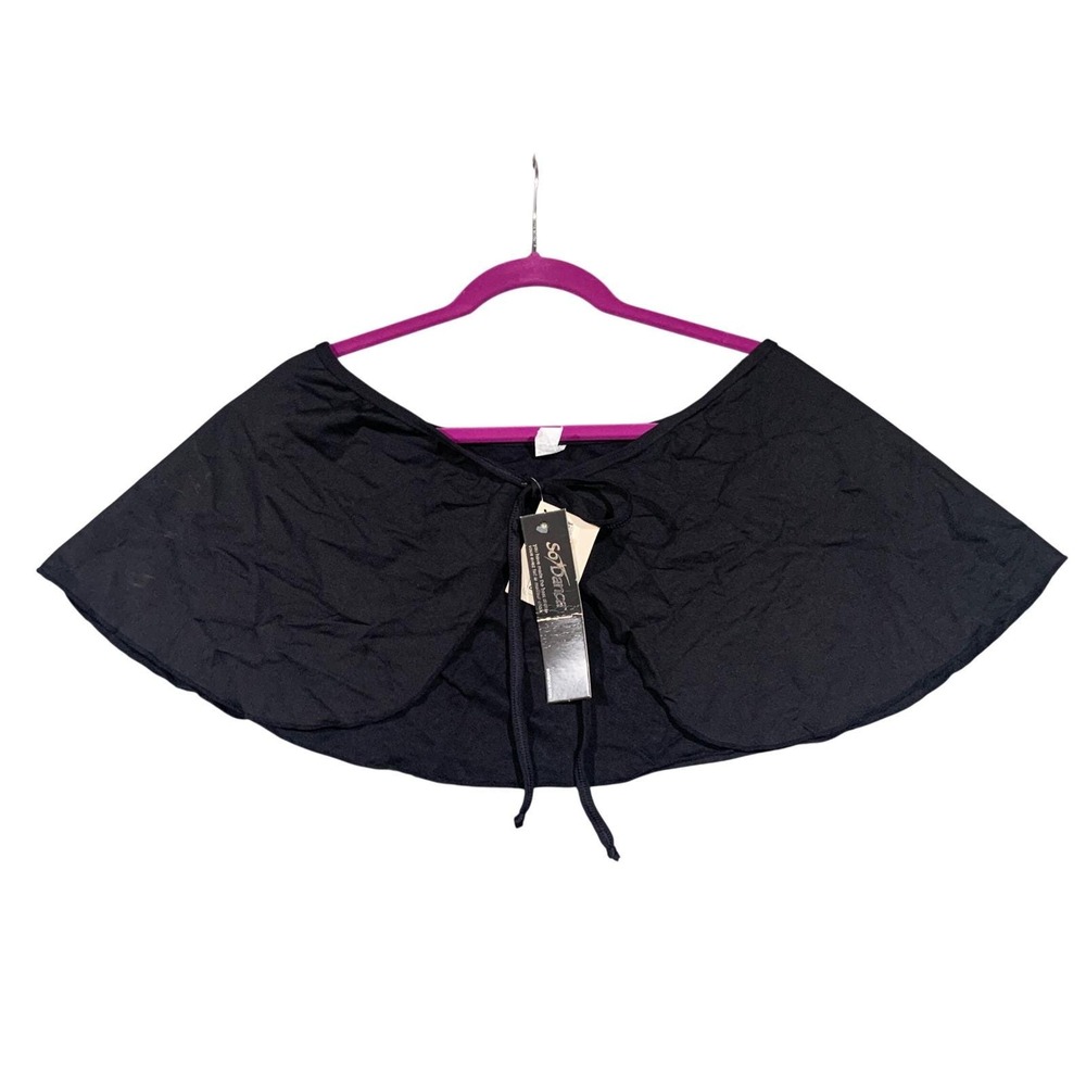 Vintage SoDanca Black Ballet Wrap Skirt Women's Small NWT Dancewear‎ Tie Front